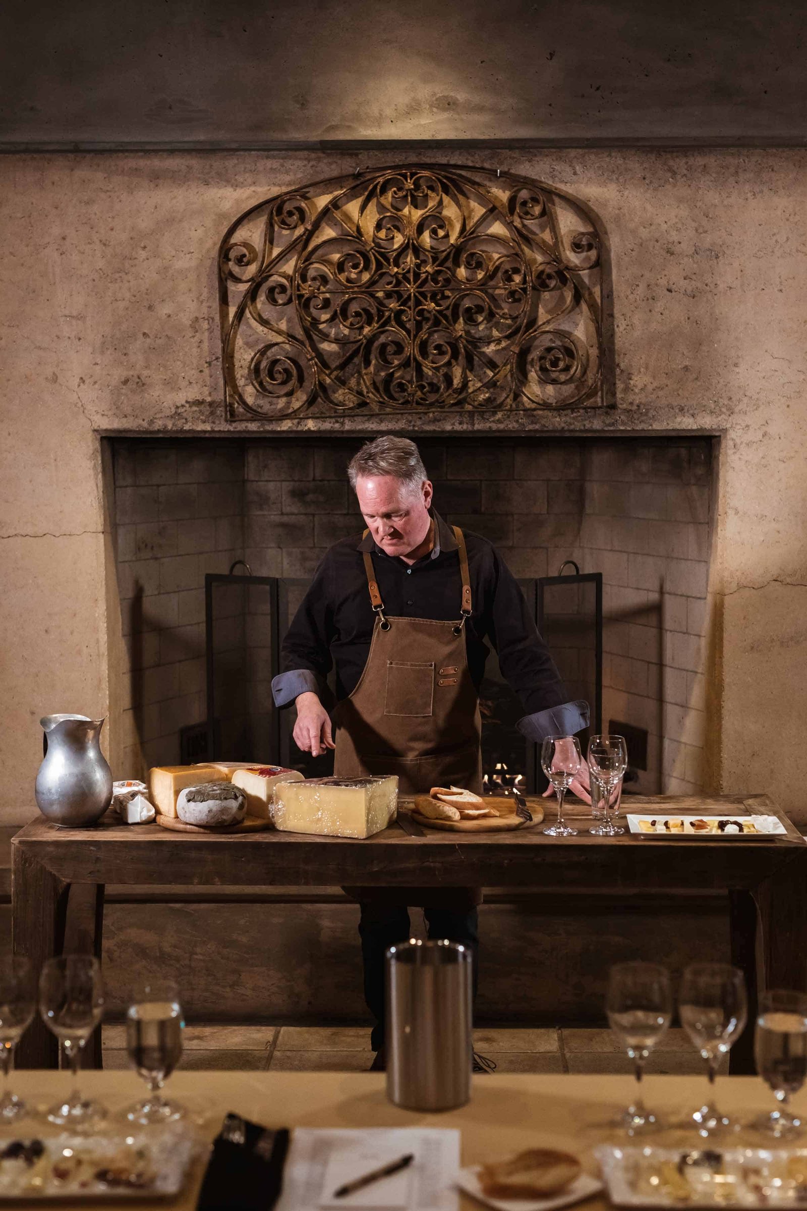 seven branches cheesemonger james on a cheese class on the Ballroom venue